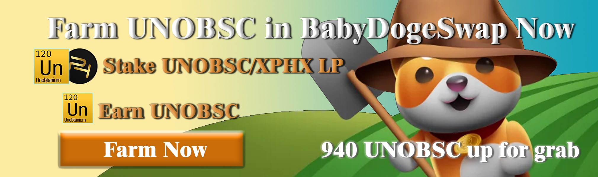 UNOBSC XPHX Farm On BabyDogeSwap
