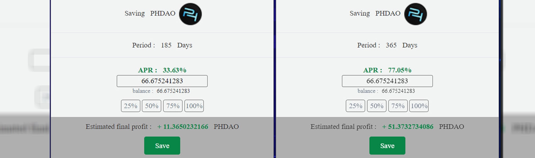 PHDAO 2x savings promotion
